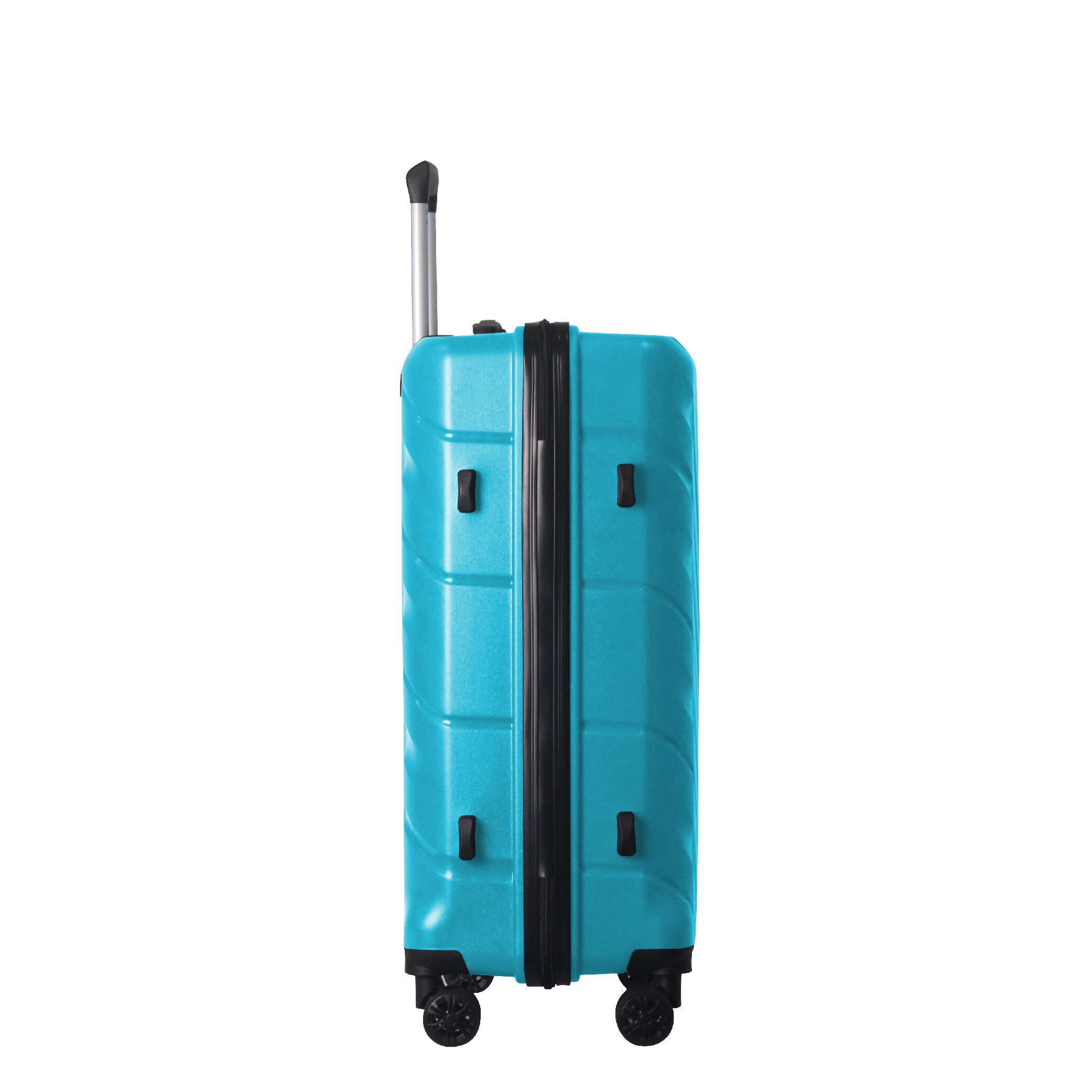 3-Piece Luggage Sets (20", 24", 28"), Suitcase With Wheels, Hardside Suitcase With Four Spinner Wheels And Scratch-Resistant Surface, Peacock Blue
_voghion.com